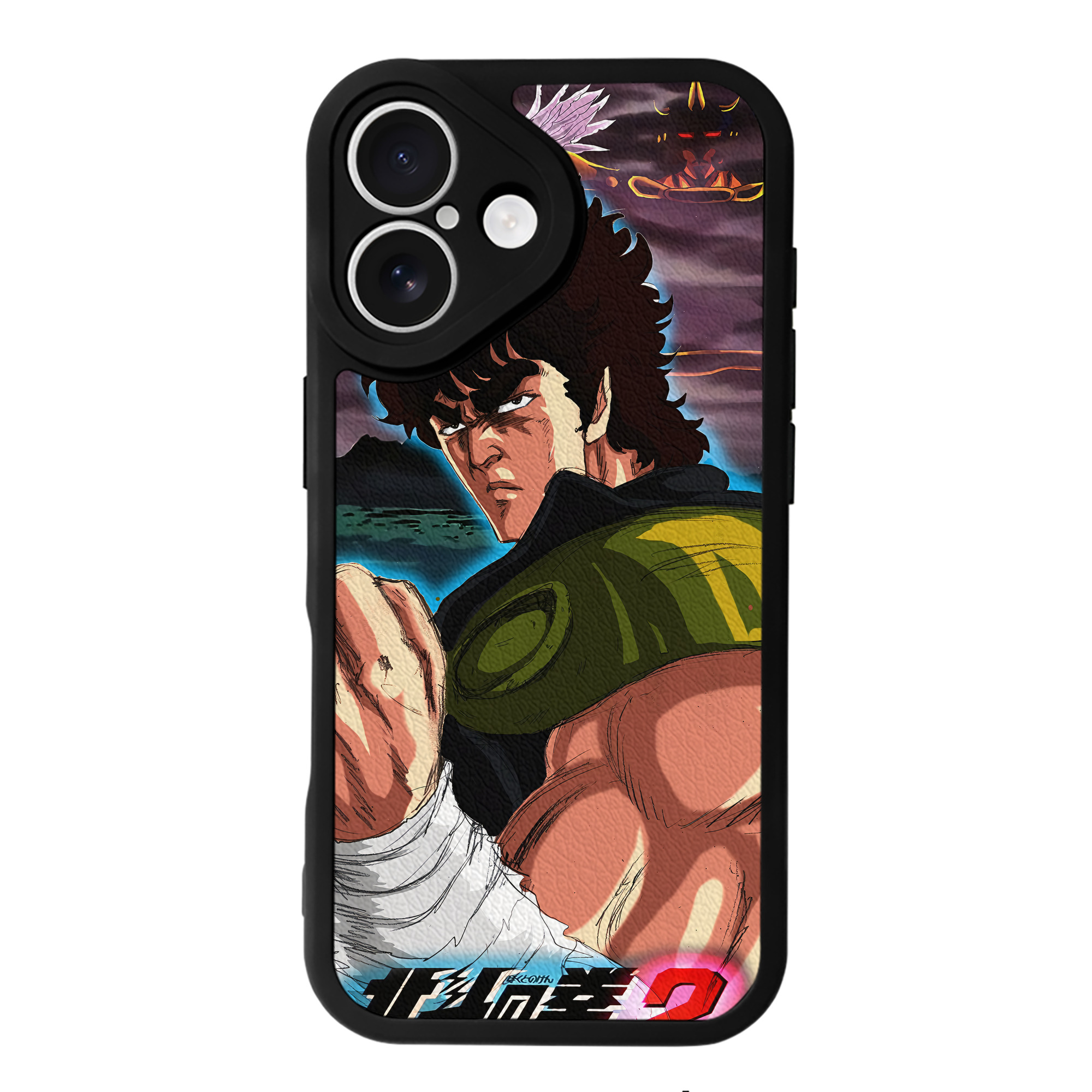 （画像用） 北斗の拳 Fist of the North Star 【iPhone 16シリーズ対応】シリコンスマホケース（レザー調） 材質：シリコン